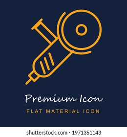 Tool Outline premium material ui ux isolated vector icon in navy blue and orange colors