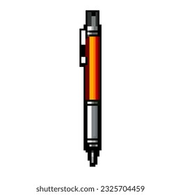 tool pencil game pixel art retro vector. bit tool pencil. old vintage illustration