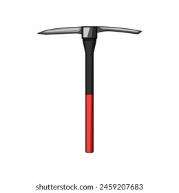 herramienta pickaxe caricatura. pala pickax, pickaxe rock, cava cincel herramienta pickaxe signo. símbolo aislado Ilustración vectorial