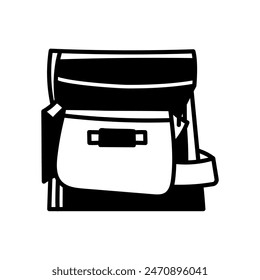 Tool Pouch Glyph Icon, Vector illustration