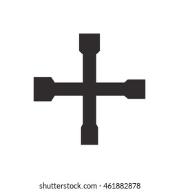 Tool and repair concept represented by car jack icon. Isolated and flat illustration