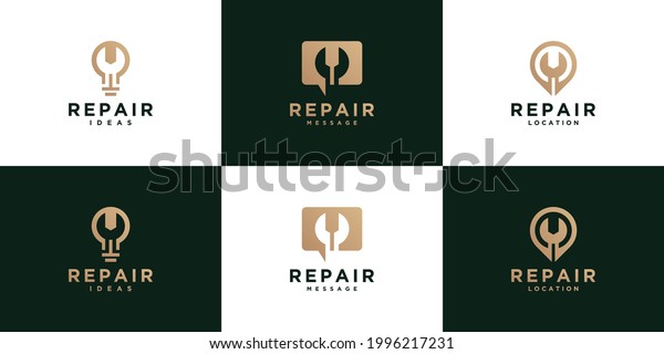 tool repair creative logo\
collection