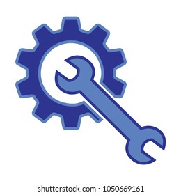 Tool repair gears  vector