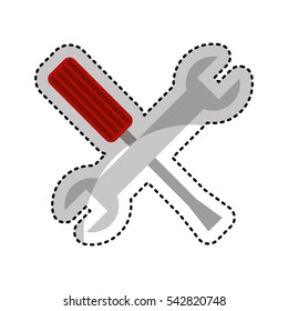 tool repair service icon vector illustration design