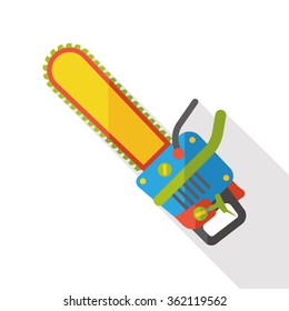 tool saws flat icon
