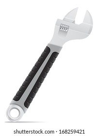 tool screw wrench vector illustration isolated on white background