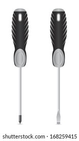 tool screwdriver vector illustration isolated on white background