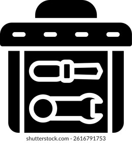 Tool Set Glyph Vector Icon Design