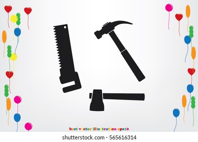 tool set vector icon