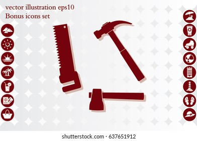 tool set vector icon