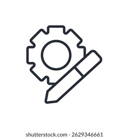 tool setting icon collection .design style with background