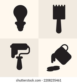 tool silhouette illustration can be used as icon