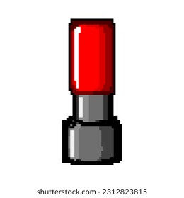 tool stamp handle game pixel art retro vector. bit tool stamp handle. old vintage illustration