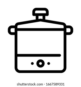 Tool Sterilizer Icon Vector. Outline Tool Sterilizer Sign. Isolated Contour Symbol Illustration