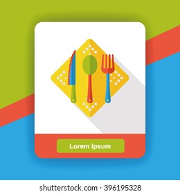 tool tableware flat icon
