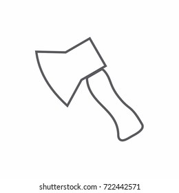 Tool thin Icon ax symbol vector