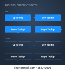 Tool tips. Different states