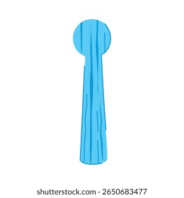 tool tongue depressor cartoon. wooden disposable, sterile pediatric, throat inspection tool tongue depressor sign. isolated symbol vector illustration