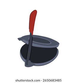 tool tortilla press cartoon. cooking homemade, flatbread corn, flour dough tool tortilla press sign. isolated symbol vector illustration