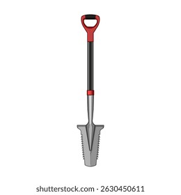 tool tree planting shovel cartoon. spade blade, earth transplant, hole grip tool tree planting shovel sign. isolated symbol vector illustration