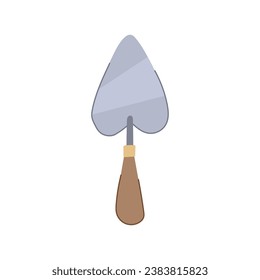 tool trowel cartoon. construction equipment, build worker, industry repair tool trowel sign. isolated symbol vector illustration