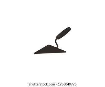 Tool, trowel icon on white background. Vector illustration.
