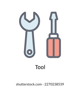 Vector de herramientas   rellene los iconos de esquema. Material gráfico simple
