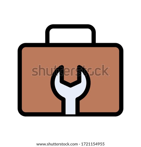 tool vector flat color icon 