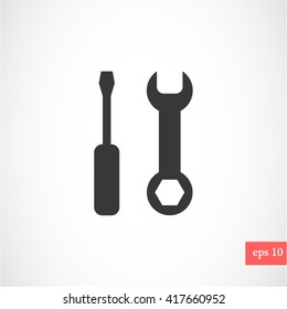 tool vector icon 10 EPS