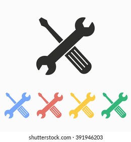 Tool   vector icon. Illustration isolated on white  background for graphic and web design.