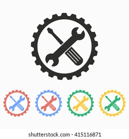 Tool   vector icon. Illustration isolated on white  background for graphic and web design.
