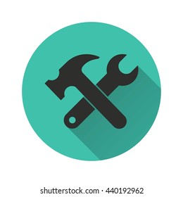 Tool vector icon. Illustration isolated for graphic and web design.