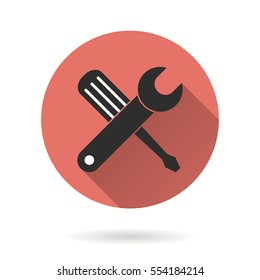 Tool vector icon. Illustration isolated for graphic and web design.
