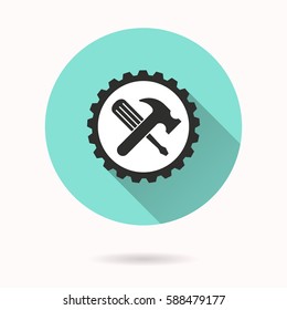 Tool vector icon. Illustration isolated for graphic and web design.
