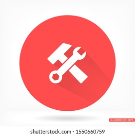 Tool  vector icon , lorem ipsum Flat design