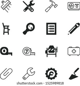 tool vector icon set such as: putty, view, finance, motherhood, child, laboratory, lens, spare parts, care, research, button, house, plasterer, document, oscilloscope, toy, dinner, transmission