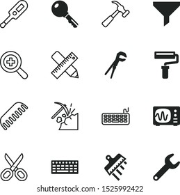 tool vector icon set such as: beauty, fashion, info, tunnel, plastering, painting, test, mining, plastic, fossil, eps, carpenter, signal, medical, best, private, wave, accessories, thermometer