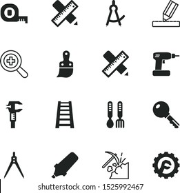 tool vector icon set such as: plate, tape, resource, password, fork, mechanism, sharp, internet, lock, zoom, eat, calipers, private, centimeter, building, pinion, down, site, storage, kitchen, out