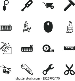 tool vector icon set such as: tape, metro, filled, redecorating, wagon, spanner, cold, pair, bolt, acrylic, builder, heat, draft, green, length, salon, best, japanese, agriculture, centimeter