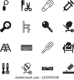 tool vector icon set such as: glass, input, element, green, hardware, mobile, haircut, sew, private, filled, learn, power, salon, fashion, feeding, cut, dishes for children, high, pin, temperature