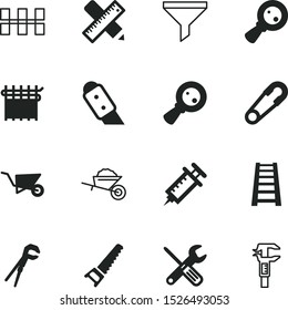 tool vector icon set such as: laminate, iron, baby, maintenance, knife, distance, laboratory, hammer, pipe, accessory, gray, millimeter, carpentry, improvement, designer, pencil, wall, meter, plant