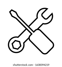 tool vector icon with a white background 10 EPS