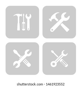 Tool vector icons set for graphic and web design