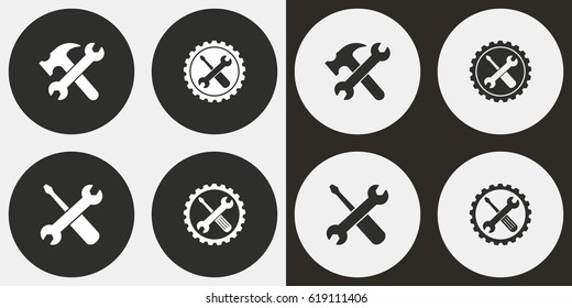 Tool vector icons set. Illustration isolated for graphic and web design.