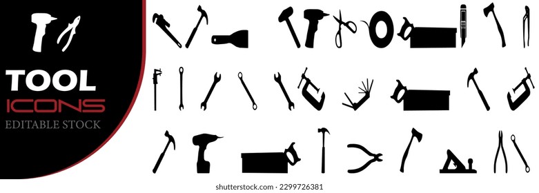 ilustración vectorial de herramienta, aislada en un fondo blanco. dibujo de una herramienta en forma vectorial. dibujo vectorial de una herramienta