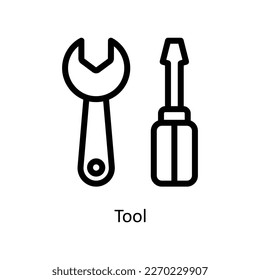Tool Vector  Outline Icons. Simple stock illustration stock