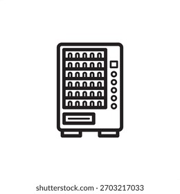 O ícone da máquina de venda automática de ferramentas simboliza a distribuição automatizada de ferramentas, o controle de inventário e o gerenciamento de suprimentos de manutenção, representando a logística industrial moderna, a automação de fábrica e o rastreamento de ativos.
