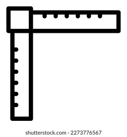 Vector de contorno de icono de madera de herramienta. Trabajar de hacedor. Fabricación de fábrica