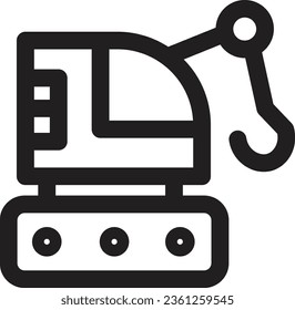 Tool Work Tractor Outline Icon