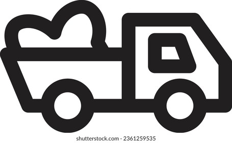 Tool Work Truck Outline Icon